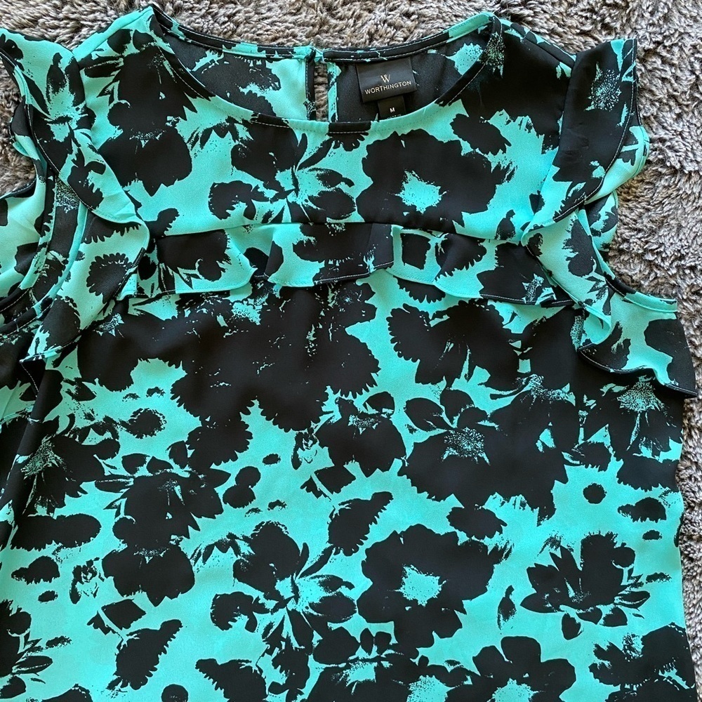 WORTHINGTON Women’s Ruffle Blouse - Picture 5 of 16